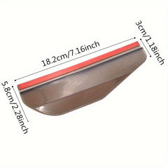 2pcs Car Rearview Mirror Rain Eyebrows Universal PVC Rain Shield Sunshade