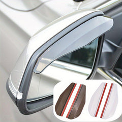 2pcs Car Rearview Mirror Rain Eyebrows Universal PVC Rain Shield Sunshade
