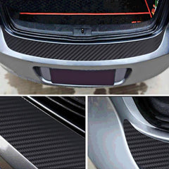 Car Trunk Guard Plate Sticker Carbon Fiber Film