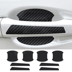 Car Door Bowl Stickers Carbon Fiber Pattern Handle Stickers