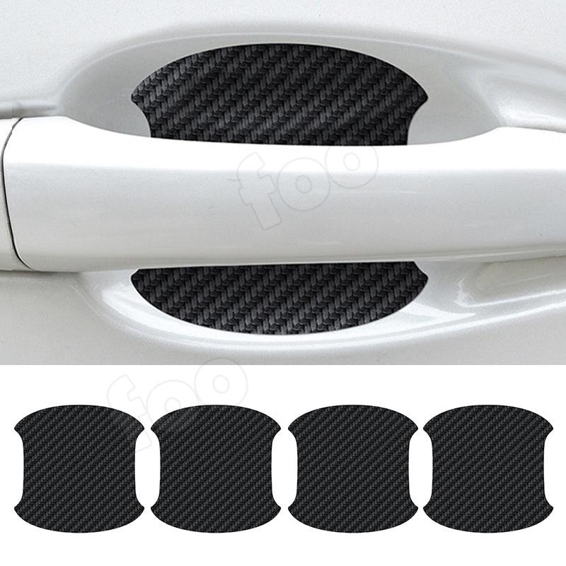 Car Door Bowl Stickers Carbon Fiber Pattern Handle Stickers