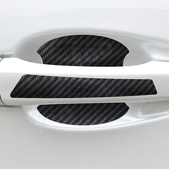 Car Door Bowl Stickers Carbon Fiber Pattern Handle Stickers