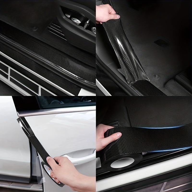 5D Carbon Fiber Anti Step Sticker for Car Doors & Mirrors