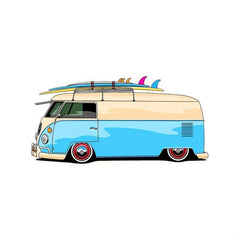 Surf Van Vinyl Car Stickers Graffiti Windshield Bumper Decal