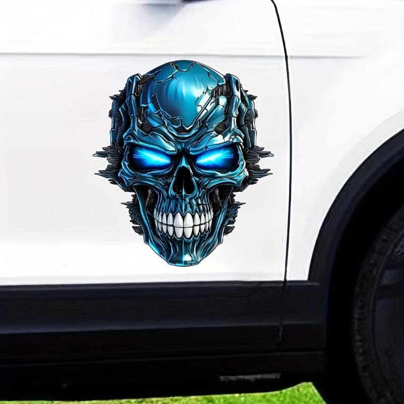 Heavy Metal Skull Sticker Car Decal Waterproof Computer Sticker
