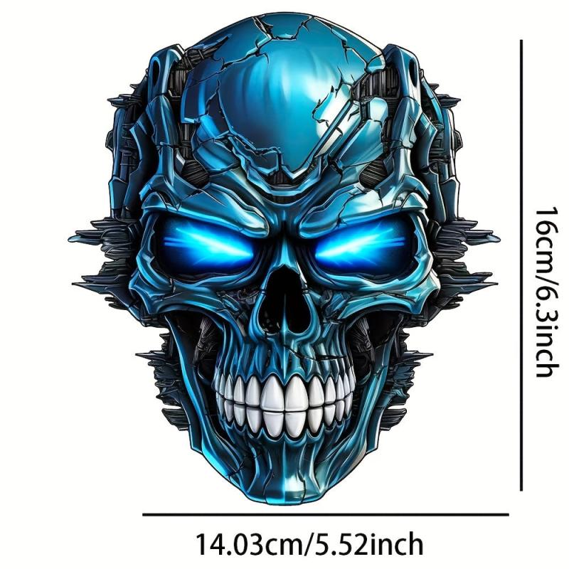 Heavy Metal Skull Sticker Car Decal Waterproof Computer Sticker