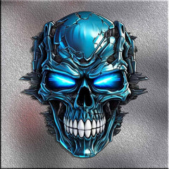 Heavy Metal Skull Sticker Car Decal Waterproof Computer Sticker