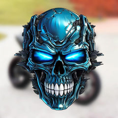 Heavy Metal Skull Sticker Car Decal Waterproof Computer Sticker