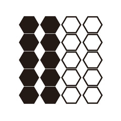 10pcs Honeycomb JDM Car Sticker Windshield Banner Night Run Vinyl Decals