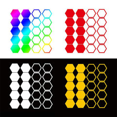 10pcs Honeycomb JDM Car Sticker Windshield Banner Night Run Vinyl Decals