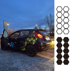 10pcs Honeycomb JDM Car Sticker Windshield Banner Night Run Vinyl Decals