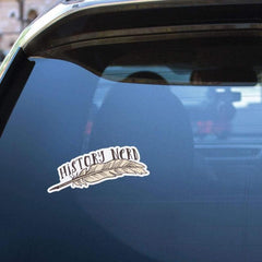 History Nerd's Goose Feather Car Stickers