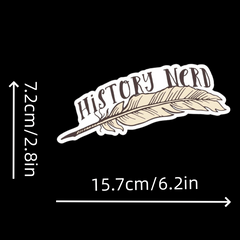 History Nerd's Goose Feather Car Stickers