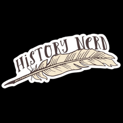 History Nerd's Goose Feather Car Stickers