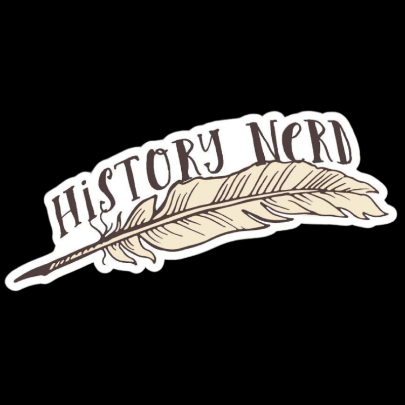 History Nerd's Goose Feather Car Stickers