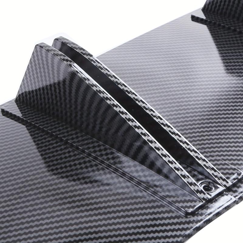 Car Rear Bumper Lip ABS Rear Shark Chassis Fin Style Curved Bumper Lip