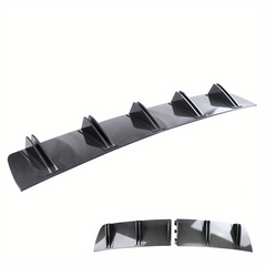 Car Rear Bumper Lip ABS Rear Shark Chassis Fin Style Curved Bumper Lip