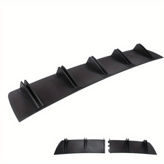 Car Rear Bumper Lip ABS Rear Shark Chassis Fin Style Curved Bumper Lip