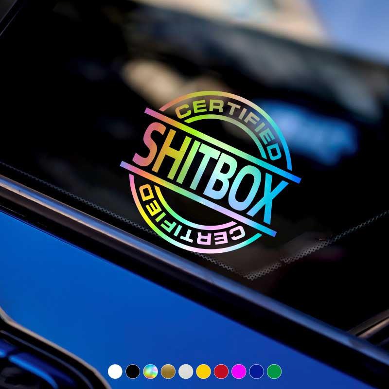 Funny Car Window Sticker Shitbox Vinyl Decals