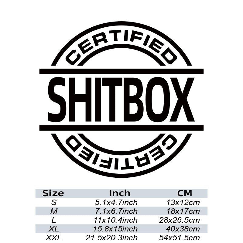 Funny Car Window Sticker Shitbox Vinyl Decals