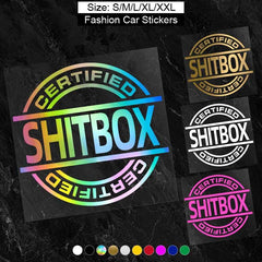 Funny Car Window Sticker Shitbox Vinyl Decals