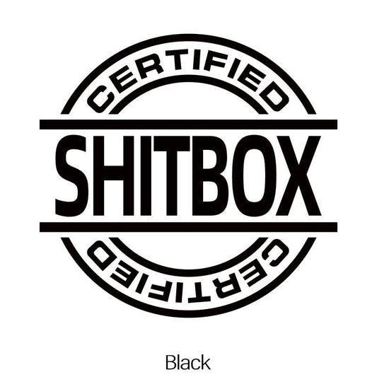 Funny Car Window Sticker Shitbox Vinyl Decals