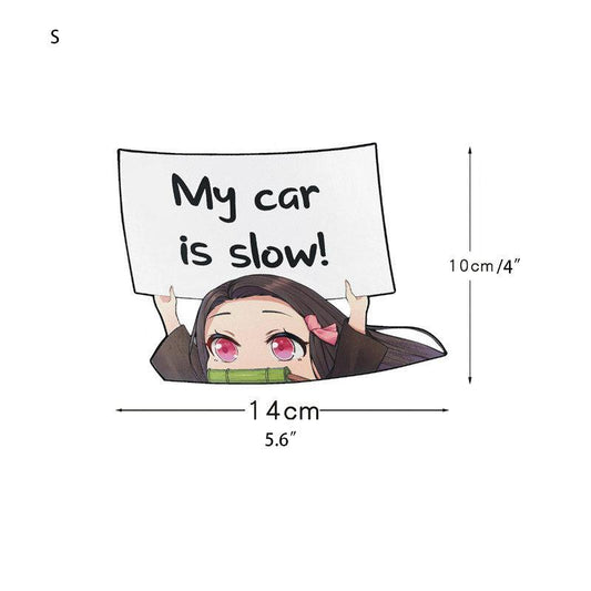 Anime Reflective Car Stickers Set - Stand Out with Fun Designs