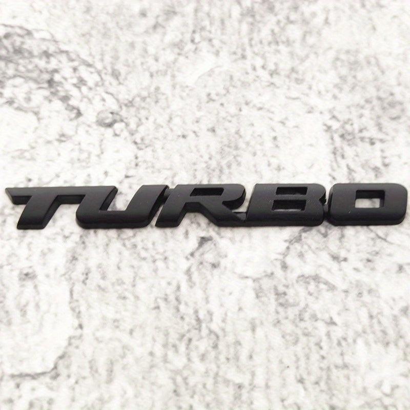 3D Metal Turbo Emblem Zinc Alloy Decal Sticker for All Cars