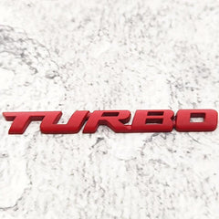 3D Metal Turbo Emblem Zinc Alloy Decal Sticker for All Cars