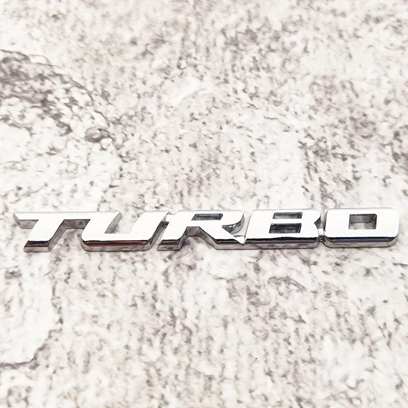 3D Metal Turbo Emblem Zinc Alloy Decal Sticker for All Cars