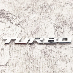 3D Metal Turbo Emblem Zinc Alloy Decal Sticker for All Cars