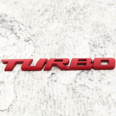 3D Metal Turbo Emblem Zinc Alloy Decal Sticker for All Cars