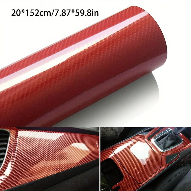 7D Carbon Fiber Vinyl Film Car Interior Wrap Sticker Decals