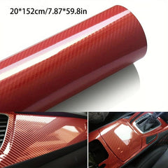 7D Carbon Fiber Vinyl Film Car Interior Wrap Sticker Decals