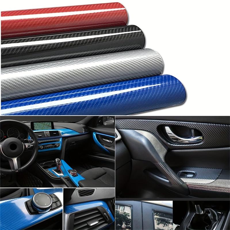 7D Carbon Fiber Vinyl Film Car Interior Wrap Sticker Decals