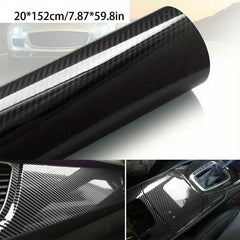 7D Carbon Fiber Vinyl Film Car Interior Wrap Sticker Decals