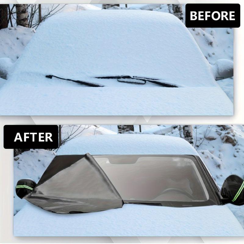 Car Windshield Cover Ice Snow Winter Frost Windproof Sun Shade