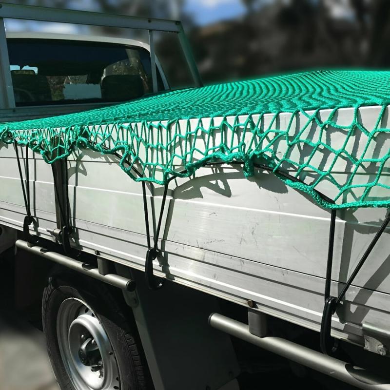 Heavy Duty Truck Bed Cargo Net with 15pcs Hook Elasticity Roof Car Trunk Mesh