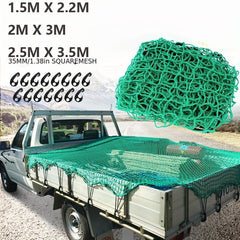 Heavy Duty Truck Bed Cargo Net with 15pcs Hook Elasticity Roof Car Trunk Mesh