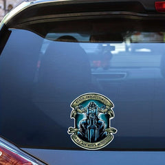 Old Man With a Motorcycle 7in Decal Stickers - Car Truck Boat Lap