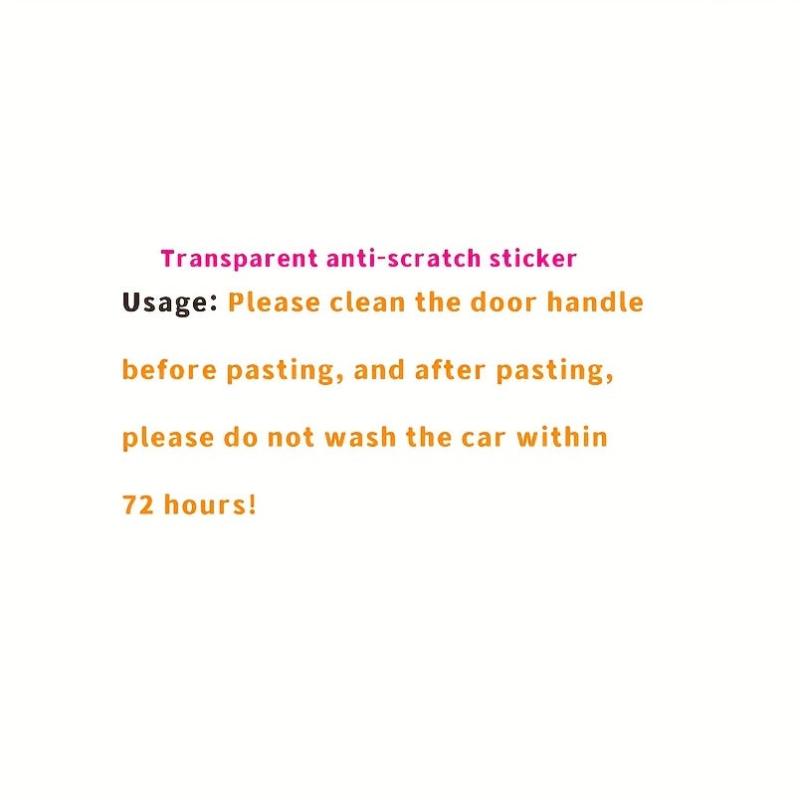 8PCS Door Handle Anti-Scratch Stickers - Protect Your Car Handles
