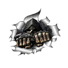 Skeleton Dead Knight Car Sticker - Horror Skull Sticker