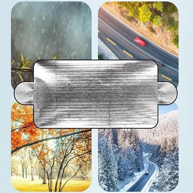 Car Glass Snow Shield Sun Visor 78.74in 27.56in