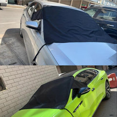 Winter Car Windshield Snow Cover 600D Thick Oxford Cloth PVC Back Glue