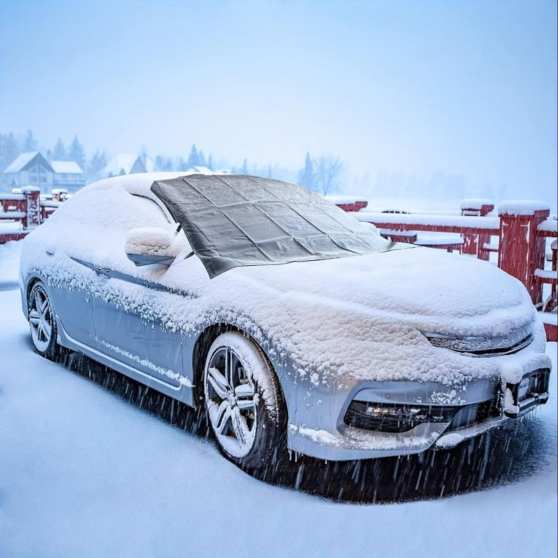 Winter Car Windshield Snow Cover 600D Thick Oxford Cloth PVC Back Glue