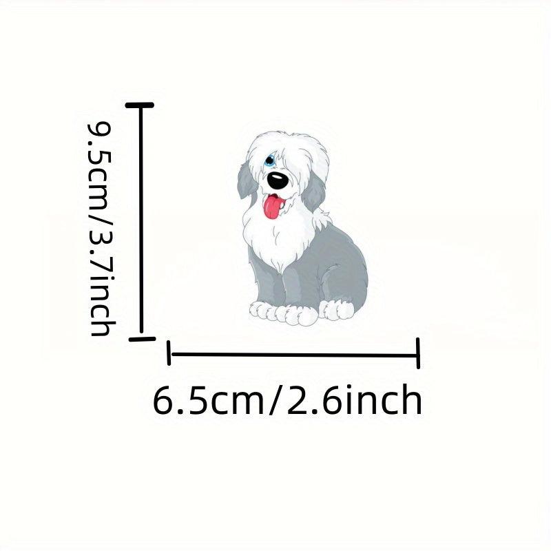 Vintage Sheepdog Car Decal For Laptop