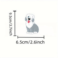Vintage Sheepdog Car Decal For Laptop