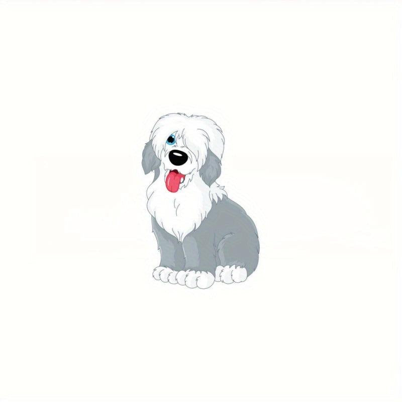 Vintage Sheepdog Car Decal For Laptop