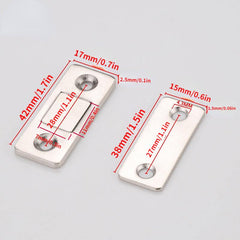 2pcs Strong Door Closer Magnetic Catch Latch Furniture Cabinet Cupboard