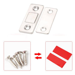 2pcs Strong Door Closer Magnetic Catch Latch Furniture Cabinet Cupboard